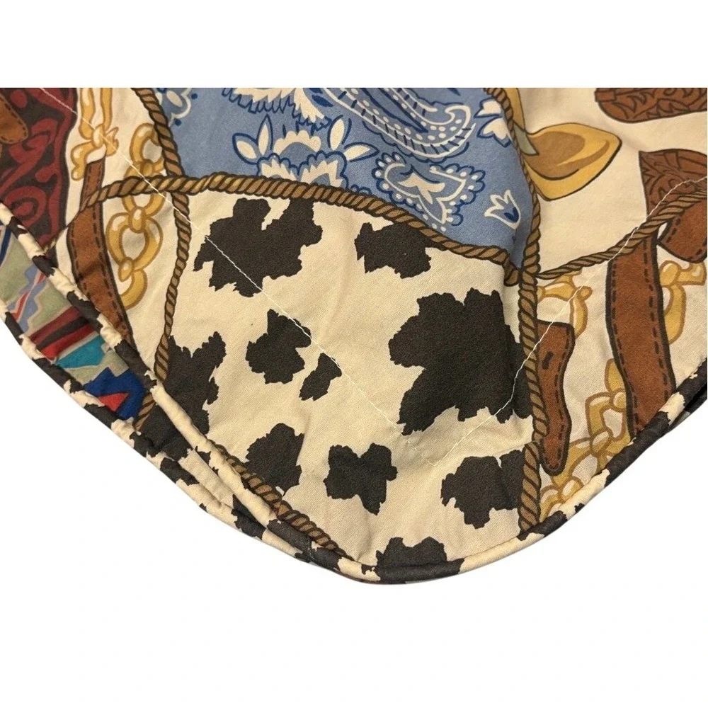 Royalton Western Cowboy Shams Boots Bandana‎ Print Pillow Covers Set of 2